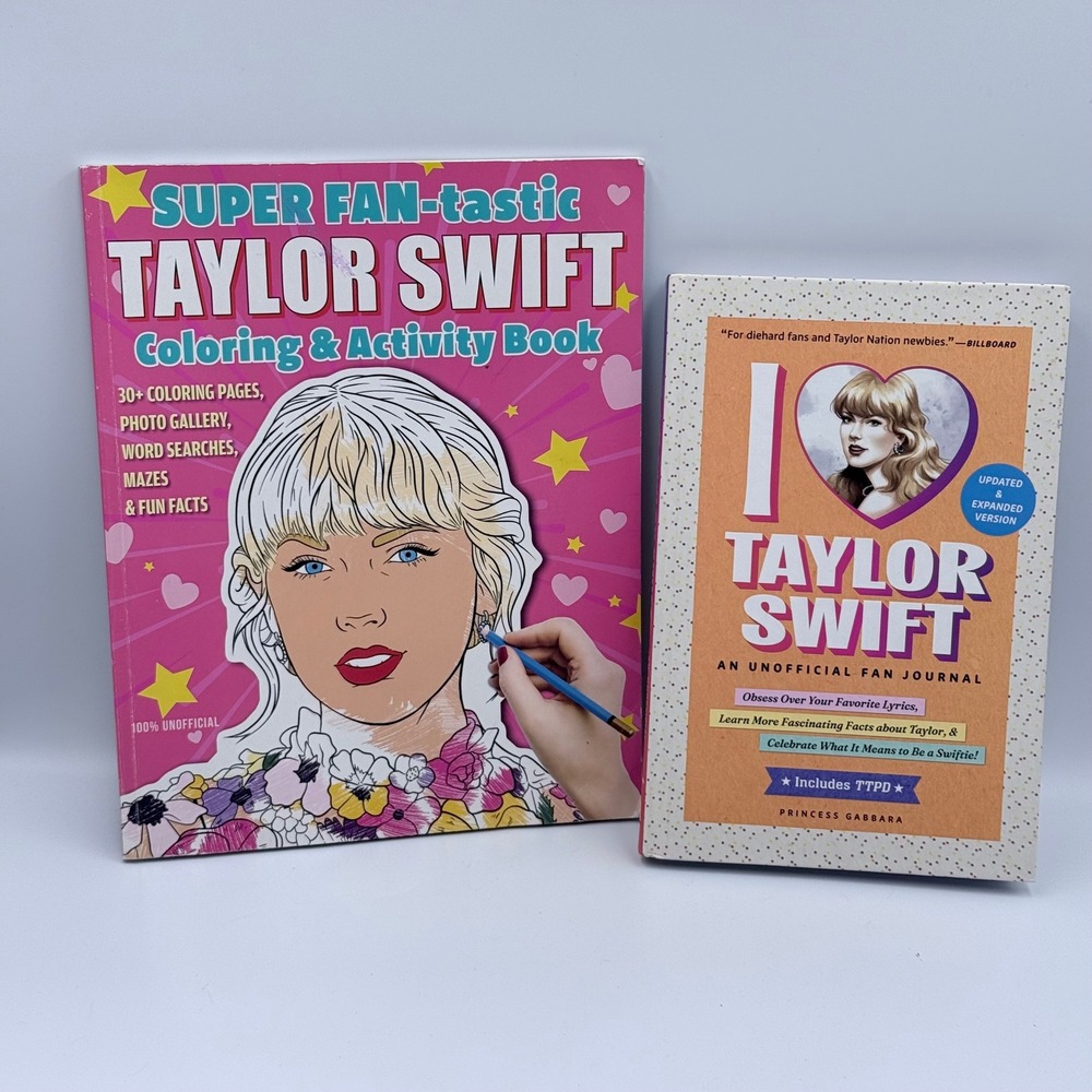 Taylor‎ Swift Fan Book Lot Coloring Activity Book & Unofficial Fan Journal